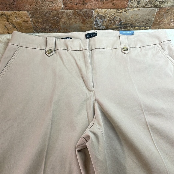 Talbots Women’s Pant High Rise Wide Full Length Leg Zipper Pockets Size 18W Plus - Picture 4 of 13